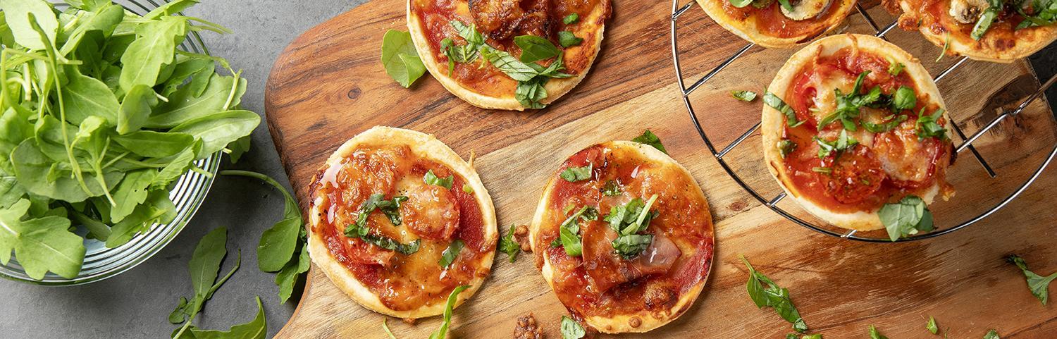 Rezept Mini-Pizzas aus der Heißluftfritteuse