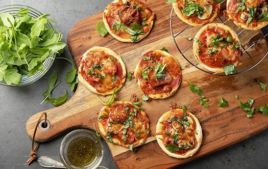 Rezept Mini-Pizzas aus der Heißluftfritteuse