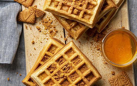 DOMO recipe Waffle with speculaas